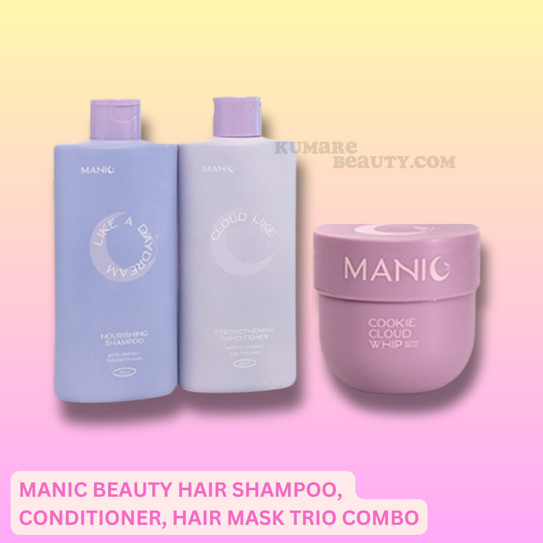 Manic Beauty Hair Shampoo, Conditioner, Hair Mask Trio Combo