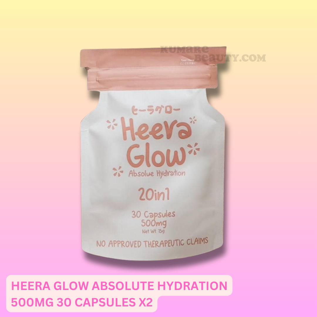 Heera Glow Absolute Hydration 500mg 30 Capsules x2