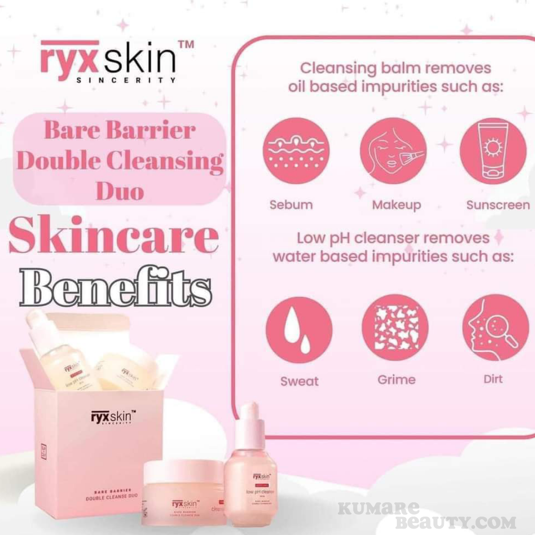 RYX Skin Bare Barrier  Double Cleanse Duo