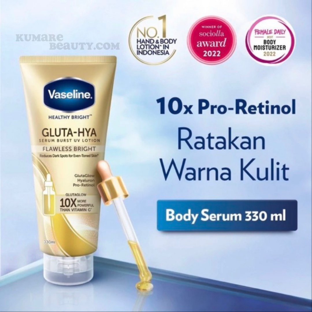 Vaseline Gluta-Yha Serum Burst Lotion Flawless Bright 330 ml