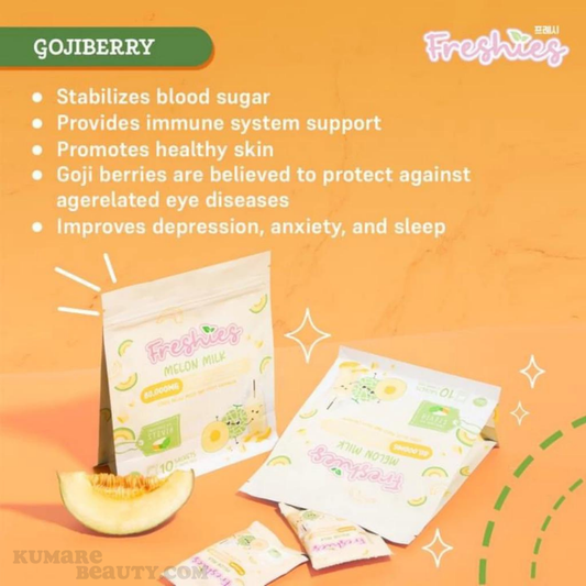 Freshies Melon Milk Collagen Drink by Juju Glow 10 Sachets