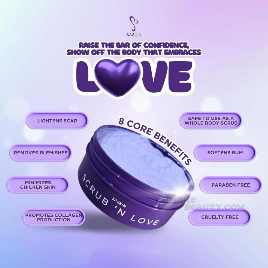 Saskin Scrub 'N' Love Glass Skin Body Scrub