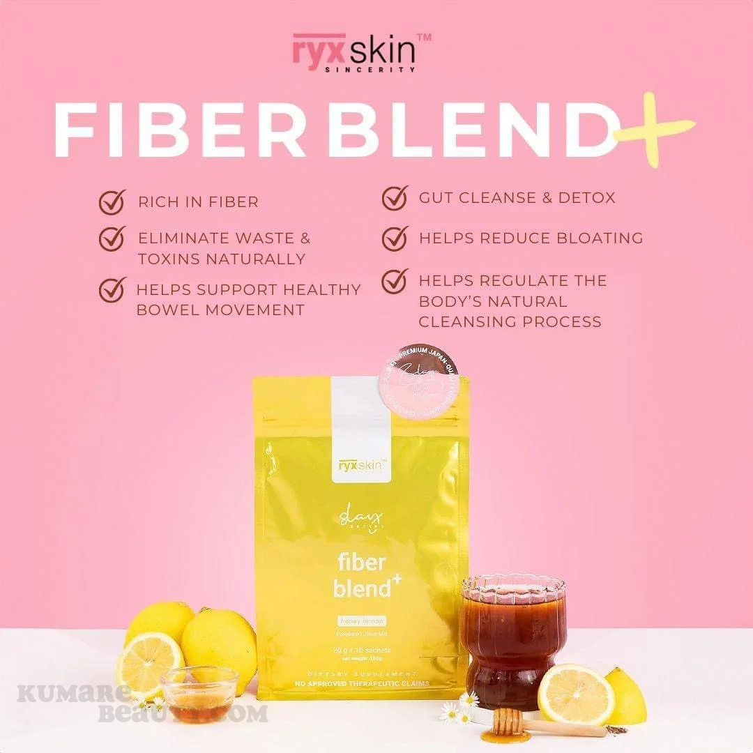 RYX Skin Fiber Blend Honey Lemon Powdered Juice Mix