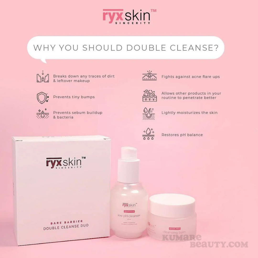 RYX Skin Bare Barrier  Double Cleanse Duo