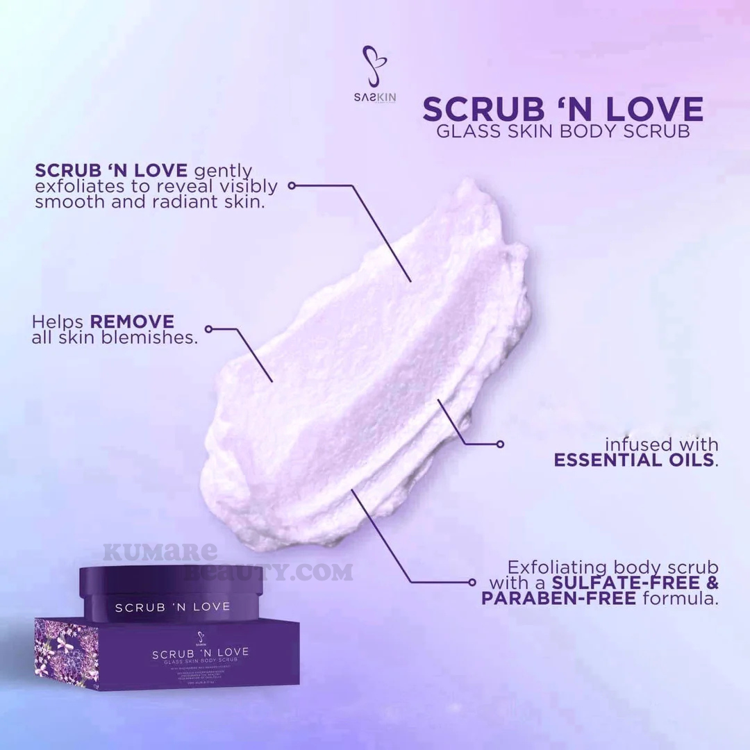 Saskin Scrub 'N' Love Glass Skin Body Scrub