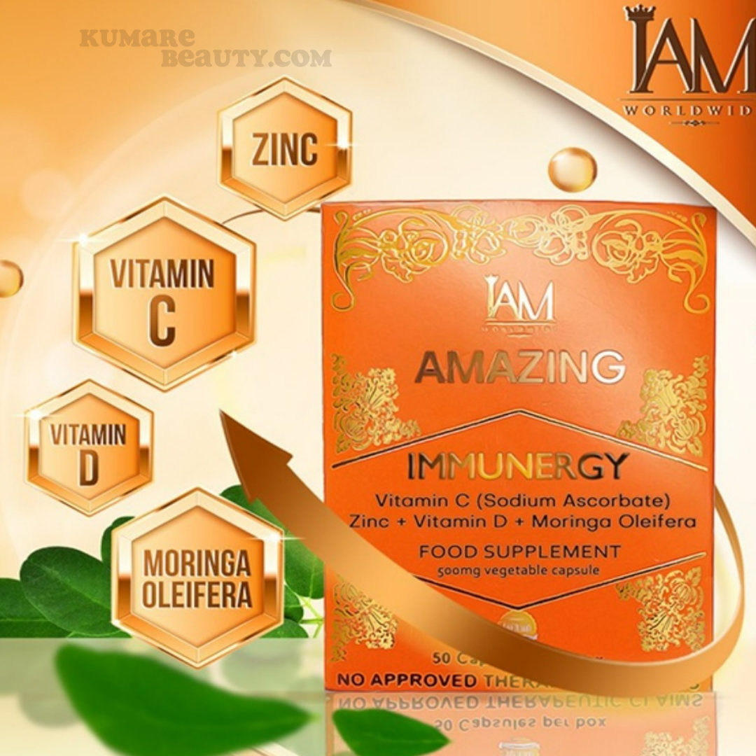 iAM Amazing Immunergy Vitamin C 500g Capsules x2