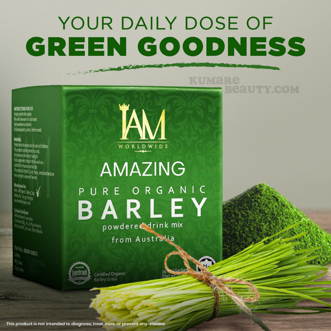 iAM Amazing Pure Organic Barley Powdered Drink Mix 5 Boxes (10 Packs per Box)