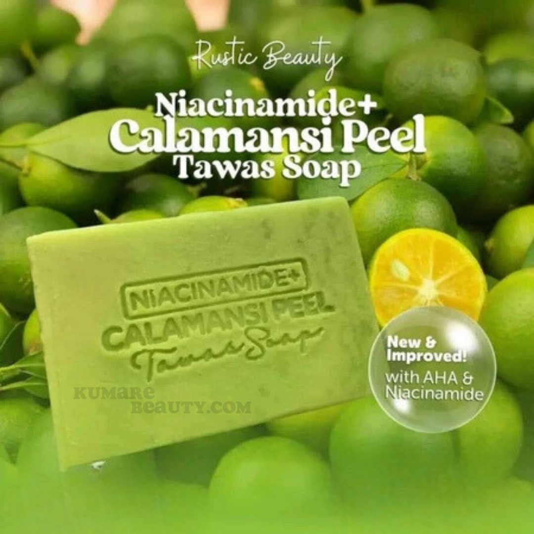 Rustic Beauty Niacinamide + Calamansi Peel Tawas Soap 100g