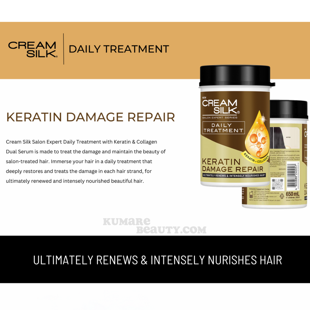 Cream Silk Daily Treatment Keratin Damage Repair 650mL