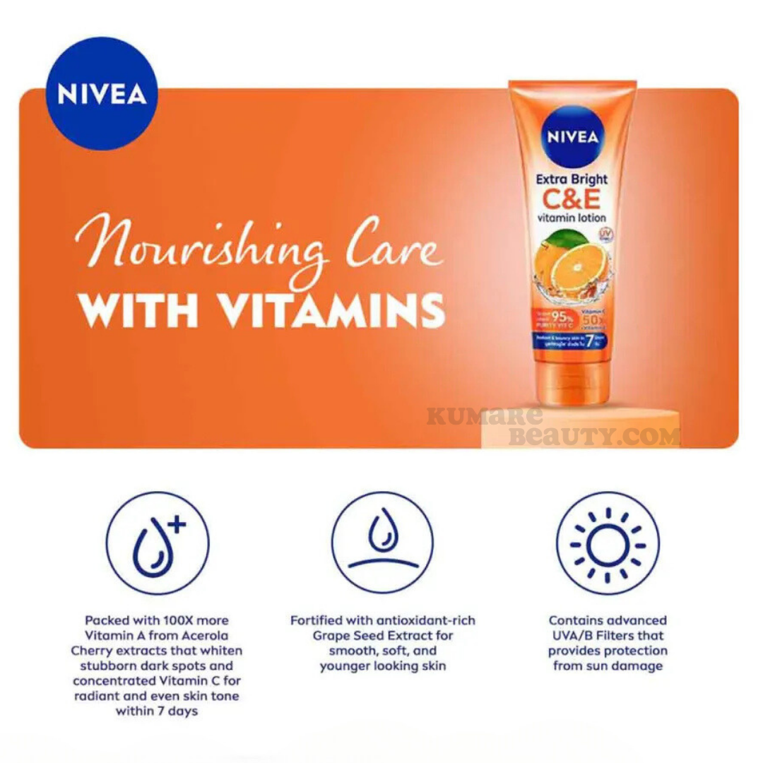 Nivea Extra Bright C&E Vitamin Lotion 180ml