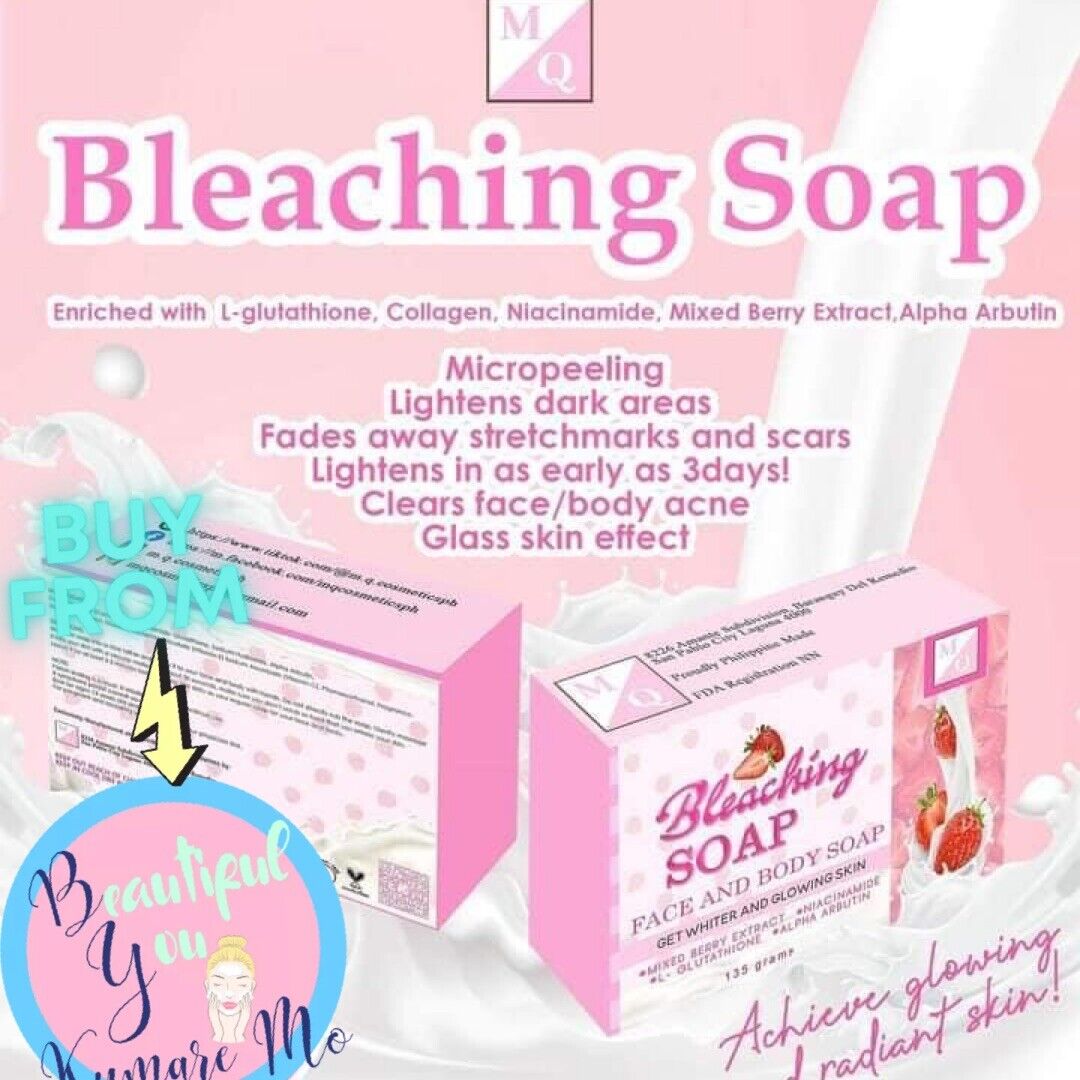 MQ Bleaching Soap & Get Glassy Serum Combo