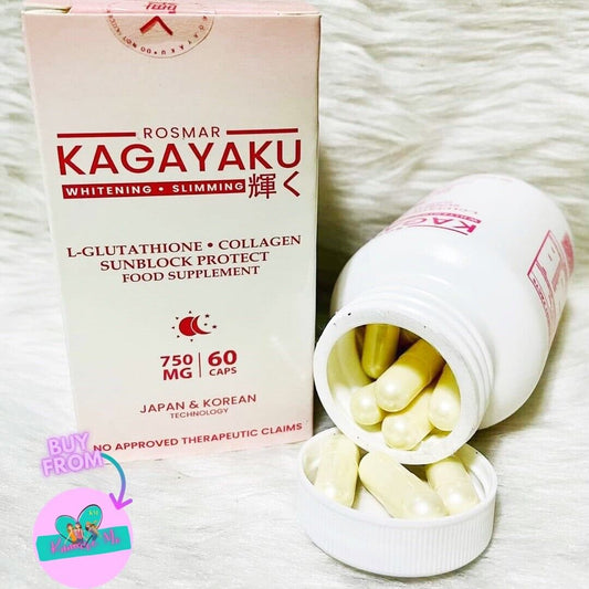 ROSMAR KAGAYAKU Glutathione & Collagen 750mg, 60 Capsules