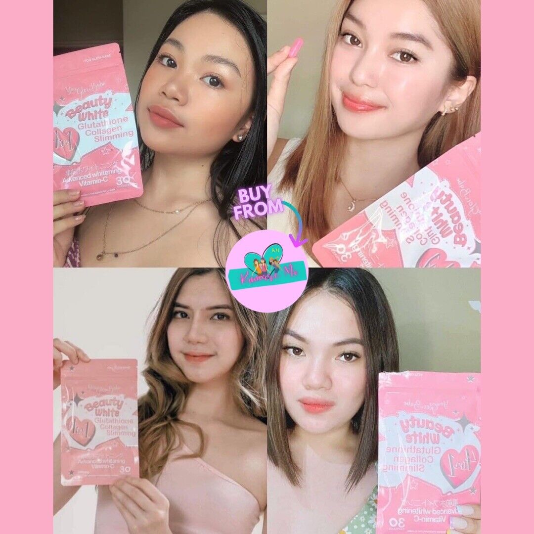 You Glow Babe BEAUTY WHITE Glutathione Collagen Slimming Capsules (x2 Pouches)