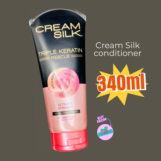 Cream Silk Triple Keratin Rescue Ultimate Straight Ultra Conditioner 340ml