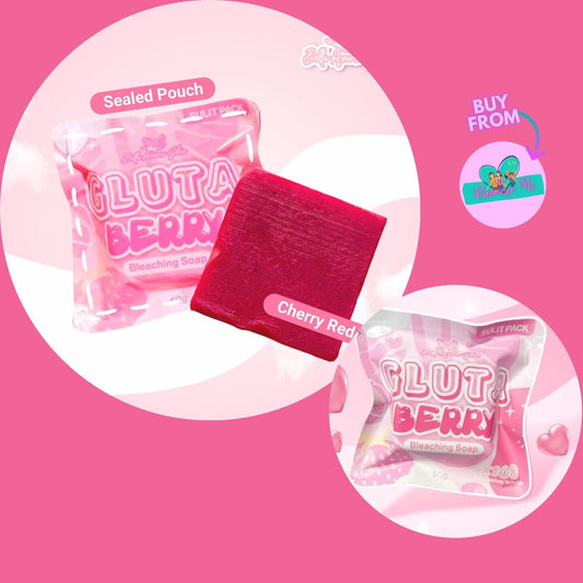 2 Bars GlutaBerry Bleaching Soap By Bella Amore Skin | SULIT PACK 50g