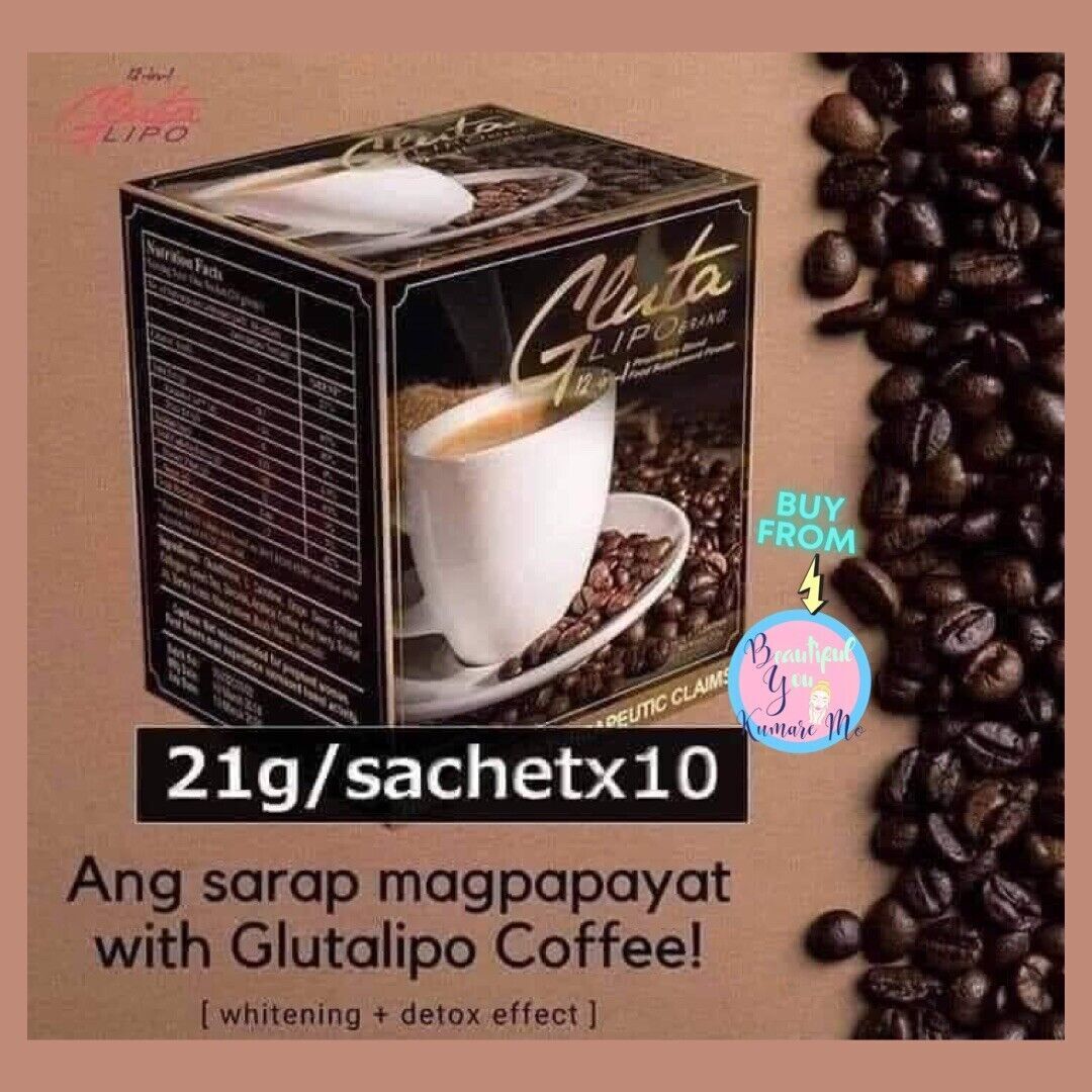 GlutaLipo 12in1 Herbal Coffee Blend Whitening & Slimming