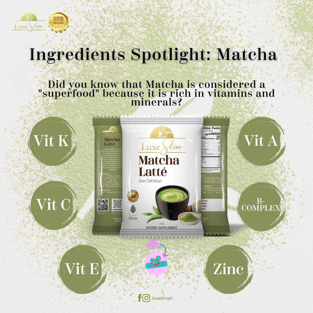 Luxe Slim Matcha Latte, 10 Sachets