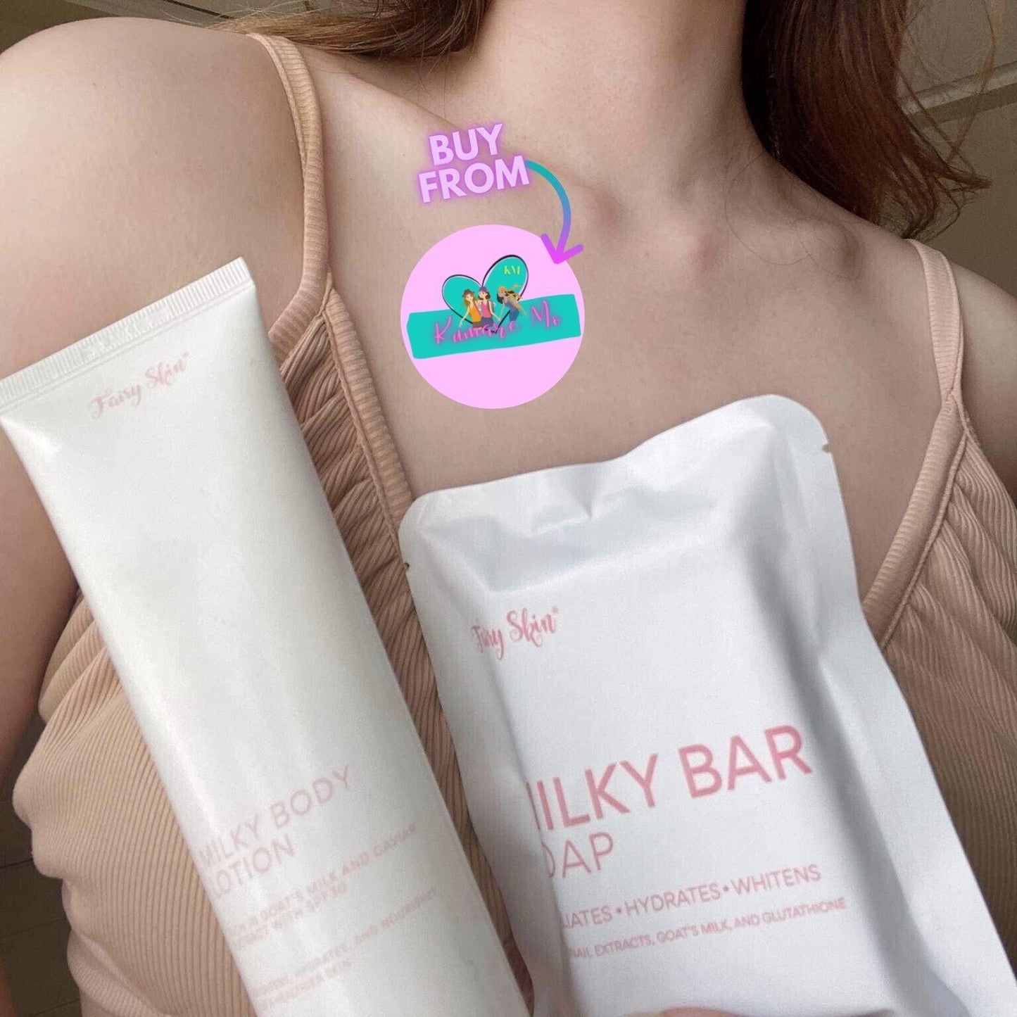 Fairy Skin Milky Lotion and Milky Bar Soap Duo