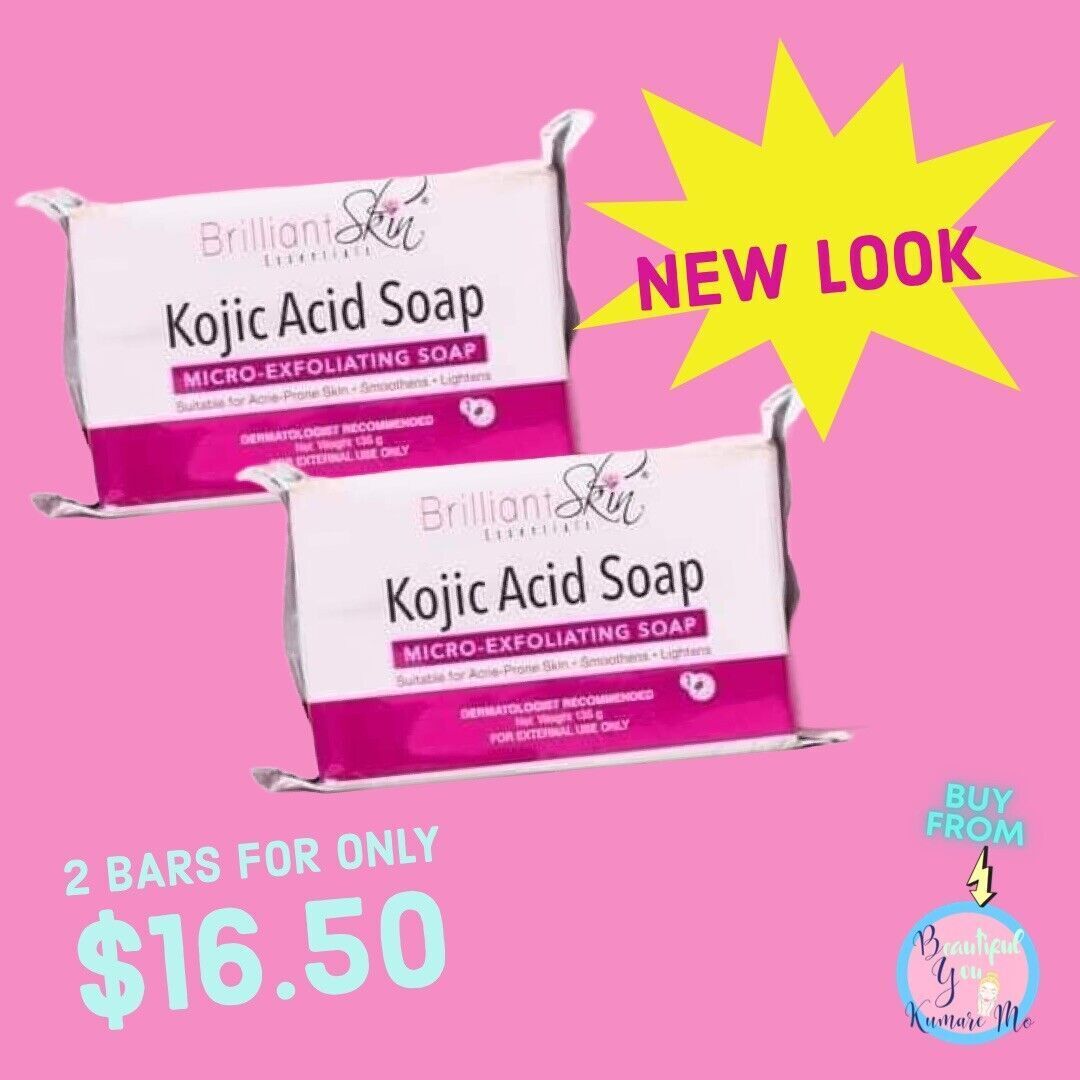 2 bars Brilliant Skin Rejuvenating Soap Lightening Dark Spot Melasma Acne Scar