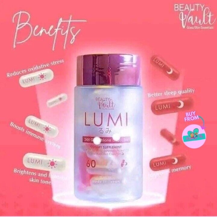 Beauty Vault LUMI 24H Glutathione 60 Capsules