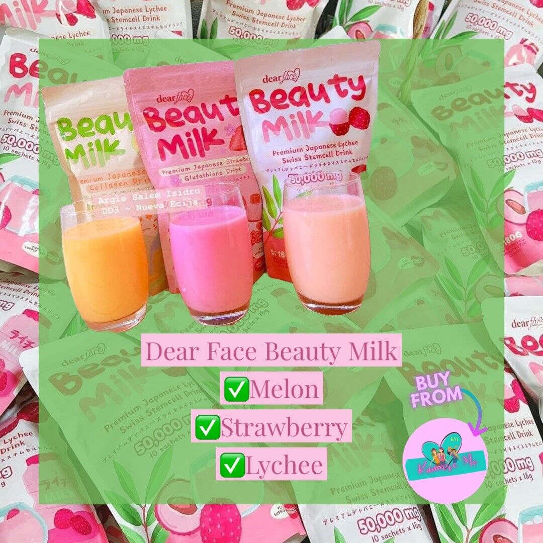 Dear Face Beauty Milk Premium Japanese Lychee Swiss Stemcell Drink 50,000mg