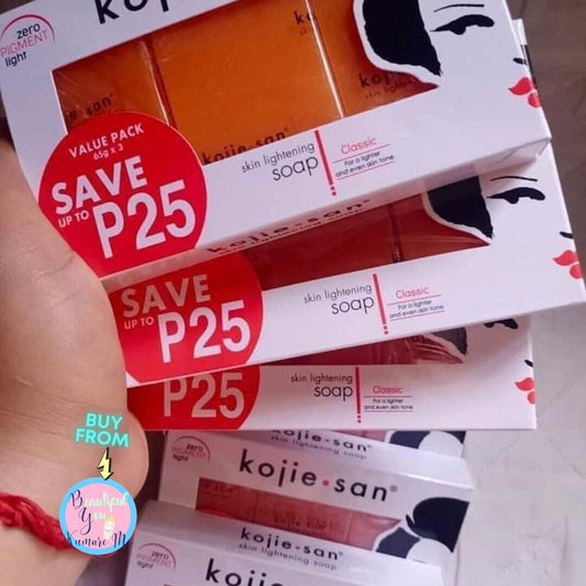 KojieSan Kojic Acid Soap 65g 3 bars per pack