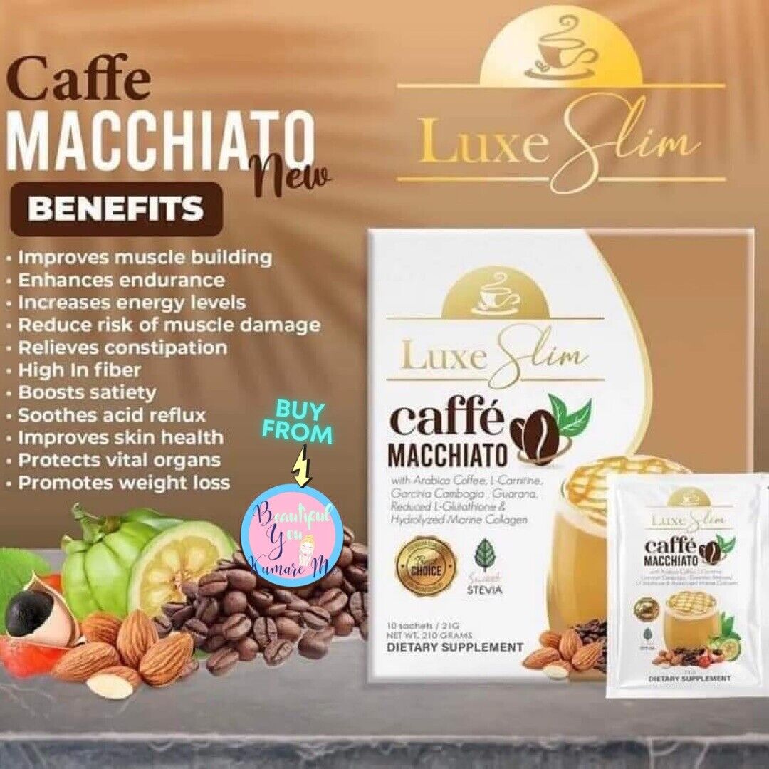 Luxe Slim Caffee MACCHIATO With Collagen & L-Glutathione, 10 Sachets