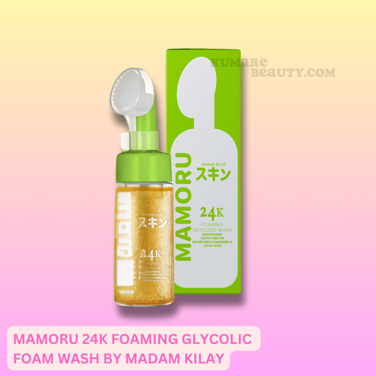 Mamoru 24K Foaming Glycolic Foam Wash by Madam Kilay