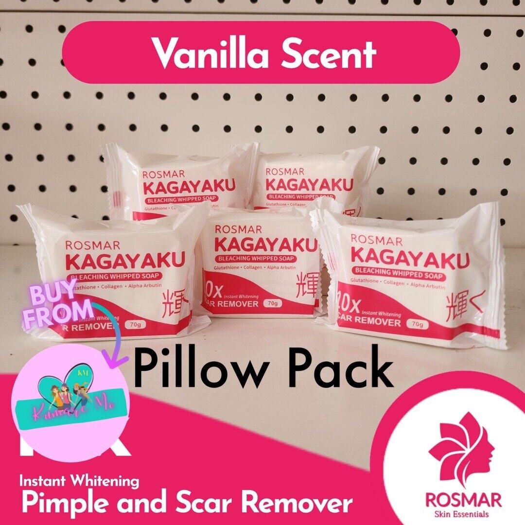 ROSMAR Kagayaku Bleaching Whipped Soap Scar Remover PILLOW PACK 2 Bars