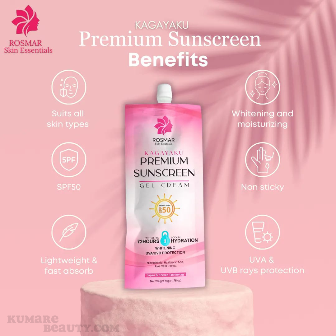 Rosmar Kagayaku Premium Sunscreen Gel Cream 50g