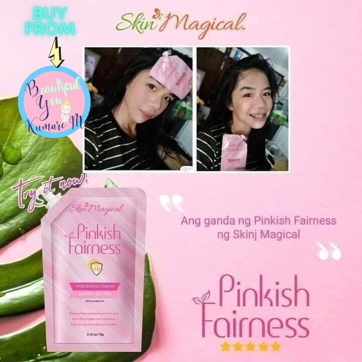 Skin Magical Pinkish Fairness Whitening Cream w/ spf50 2x (10g each)