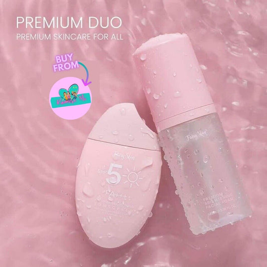 Fairy Skin Premium Duo Foaming | Cleanser and Sunscreen