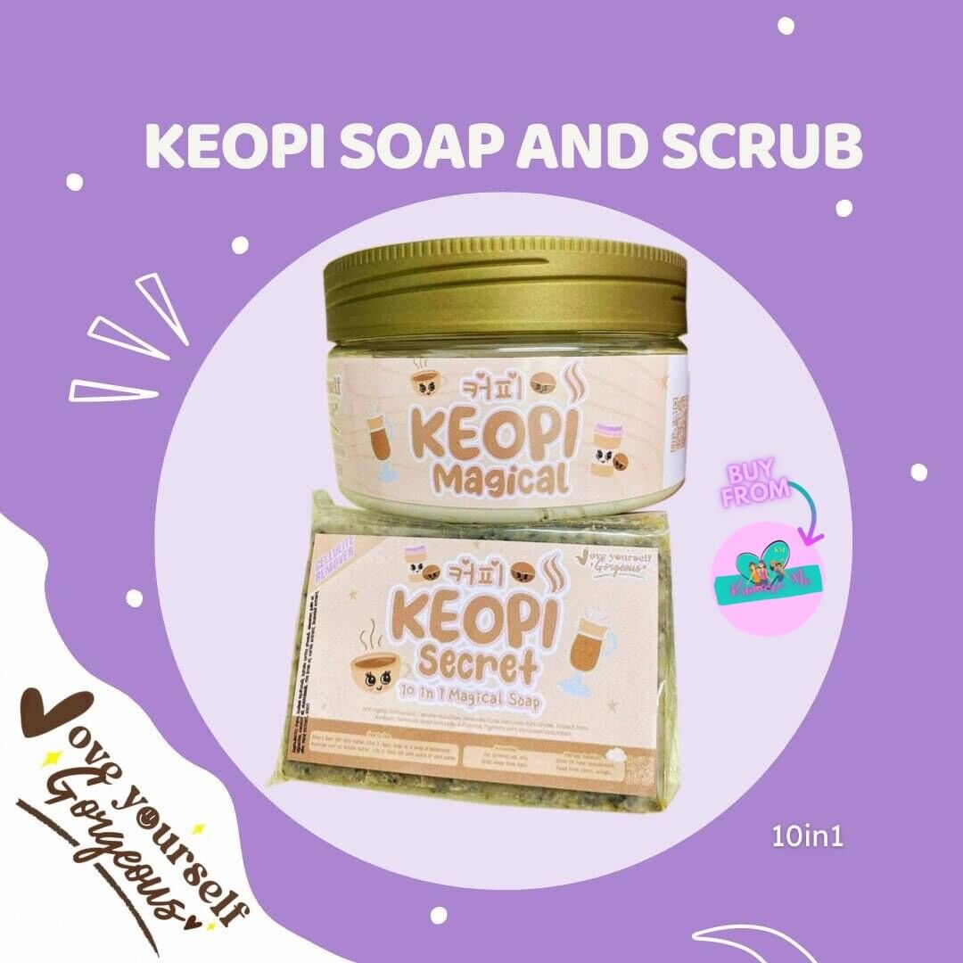 Keopi Magical Soap and Scrub Combo