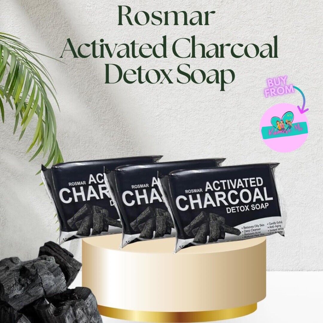 Rosmar Activated Charcoal Soap 100g x3