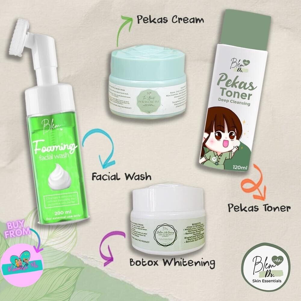 Blem Dr. Quadro Set - Face Wash, Toner, Botox And Pekas Cream (4 pcs)
